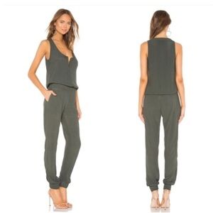Monrow Camo Creepe Jumpsuit Sleeveless Size L